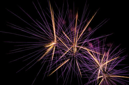 fireworks showing in Thai celebrationの写真素材