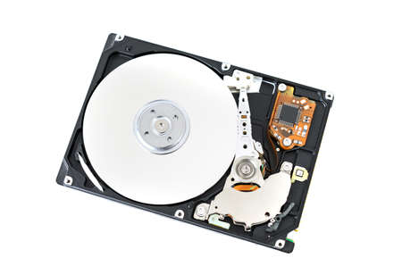 harddisk drive platter isolated on white