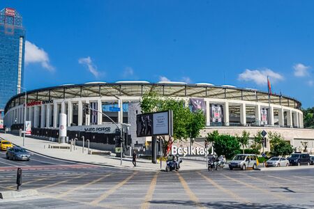 The stadium is the home of Besiktas JK Football Club. Besiktas JK is Turkish football club in Istanbul. Turkey.のeditorial素材