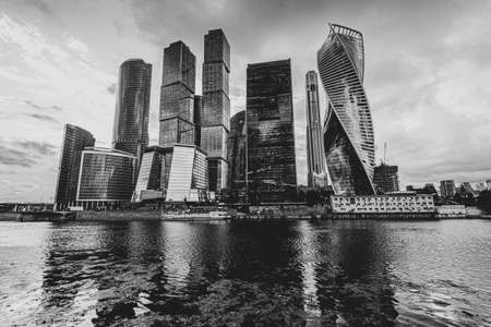 August 12, 2020 Moscow city Moscow International Business Center , Russiaのeditorial素材