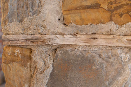 Stone masonry wall texture backgoundの写真素材