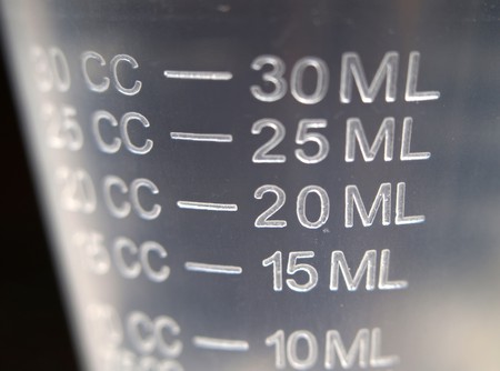 Closeup shot of measuring cupの写真素材