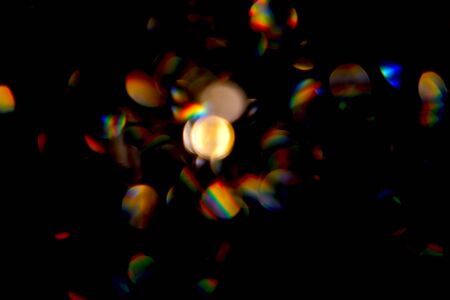 Golden abstract trendy holographic blurred background. Place for design. Festive concept.の写真素材