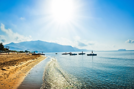 Sunny day on the island, Greece, Zakynthosの写真素材
