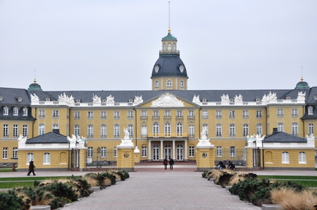 Karlsruhe Palace BadenWrttemberg Germanyのeditorial素材