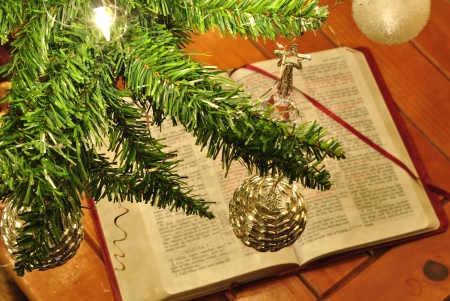 Christmas Bible Studyの写真素材