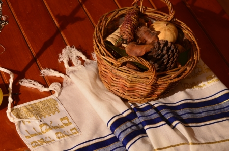 Bible and basketの写真素材