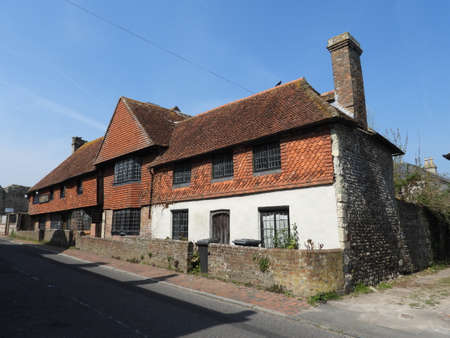 The 16th century Tudor mint just outside the Roman East Gate of Pevensey Castleのeditorial素材