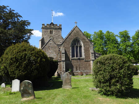 14th & 16th century Church of St Margaret in Warnham, West Sussex, England. Viewed from the eastのeditorial素材