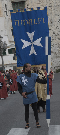 Sixtieth edition of the Historical Regatta of the Republics Maritme, appearing in costume