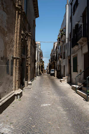 Ferrandina, panoramic view of the countryside and the town.の写真素材
