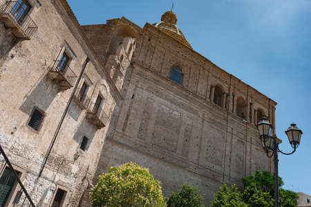 Ferrandina, panoramic view of the countryside and the town.
