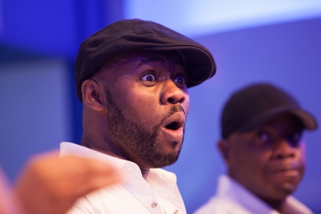 VANCOUVER, BC - FEBRUARY 2010 - Naturally 7 performs at the Bell Ice Cube during Vancouver's 2010...