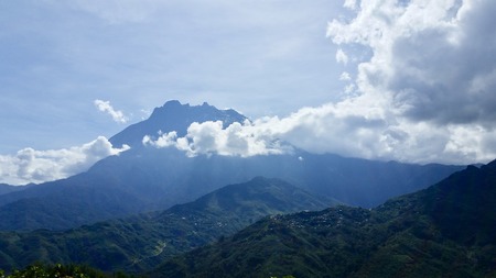 Mt. Kinabalu in Sabah, Malaysia. Mt. Kinabalu is the tallest mountain in Malaysia.の写真素材