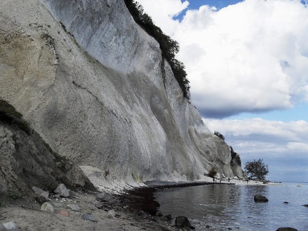 The cliffs of Mons Klint, Denmarkの写真素材