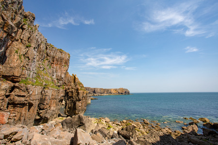 Summer  views along the Pembrokeshire Coast Path in South Wales, UK