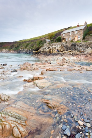 Picturesque cove at Port Quin Cornwall England