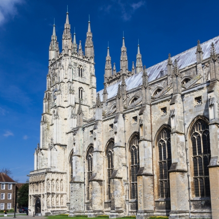The grand Goth Style Canterbury Cathedral, Kent England UKのeditorial素材