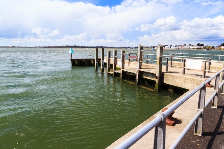 Mudeford Quay Dorset England UKの写真素材