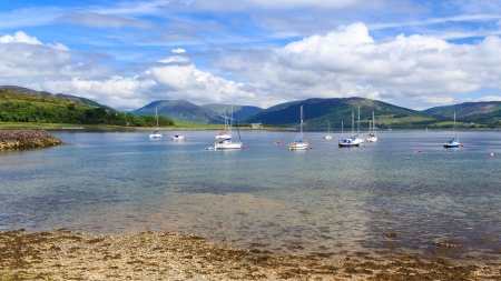 Port Bannatyne on the Isle of Bute Scotland UK