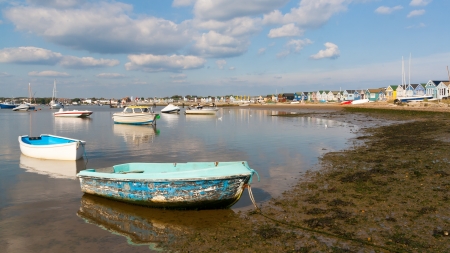 Scenery at Mudeford Dorset England UK Europeの写真素材