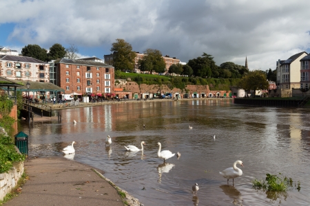 Swanns at Exeter Quayside Devon England UK Europeの写真素材