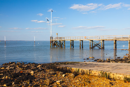 Jetty at Yarmouth on the Isle Of Wight England UK Europe