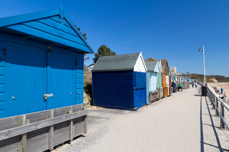 Friars Cliff Beach at Christchurch Dorset England UK Europeのeditorial素材