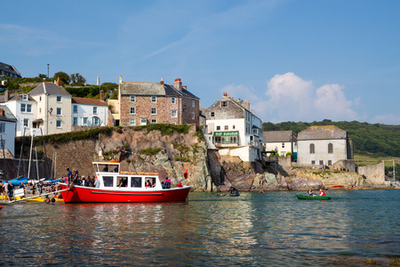 The seaside village of Cawsand on the Rame Peninsula Cornwall England UK Europeのeditorial素材