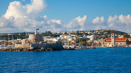 Off the coast of Rhodes Town Greece Europe