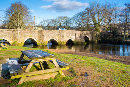 The Medieval Bridge over River Fowey at Lostwithiel Cornwall England UK Europe