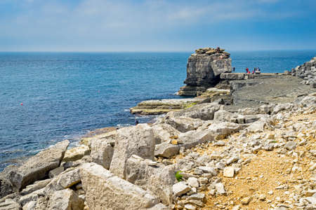 View towards Pulpit Rock Portland Bill Dorset England UK Europe