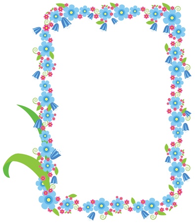 Floral frame. Vector imageのイラスト素材
