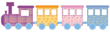 Babies trainのイラスト素材