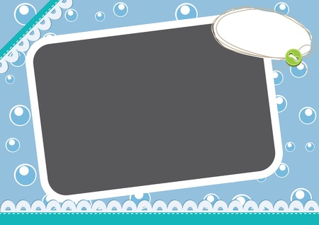 Art frame for baby photo album.Contains the used patterns.のイラスト素材