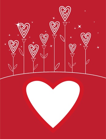 Valentine love flower Valentines day backgroundのイラスト素材