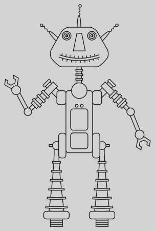 Cute robotのイラスト素材