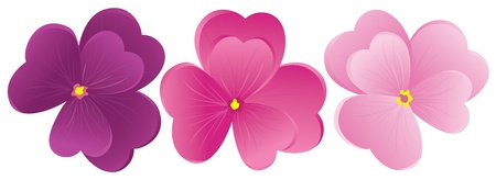 Violet flowerのイラスト素材