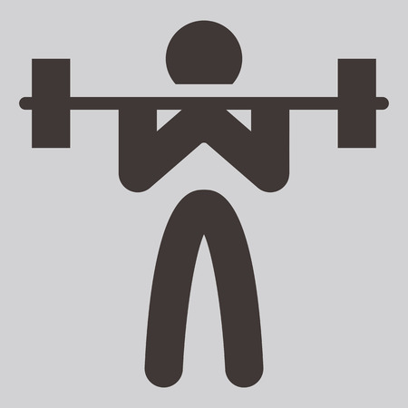 Sports icons - weightlifting iconのイラスト素材