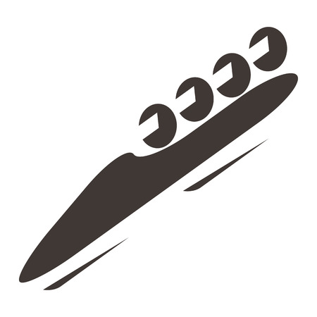 Winter sport icon - Bobsled iconのイラスト素材