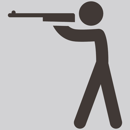 Summer sports icons set - shooting iconのイラスト素材