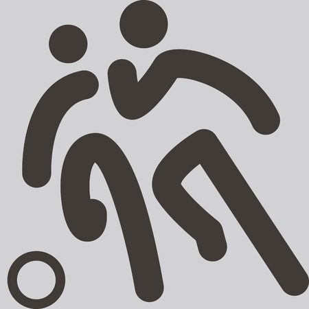 Summer sports icons - football iconのイラスト素材