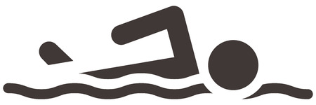 Summer sports icons - swimming iconのイラスト素材