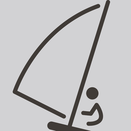 Summer sports icons - sailing iconのイラスト素材