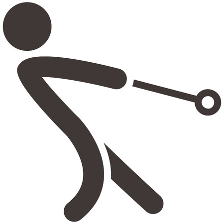 Summer sports icons -  hammer throw iconのイラスト素材
