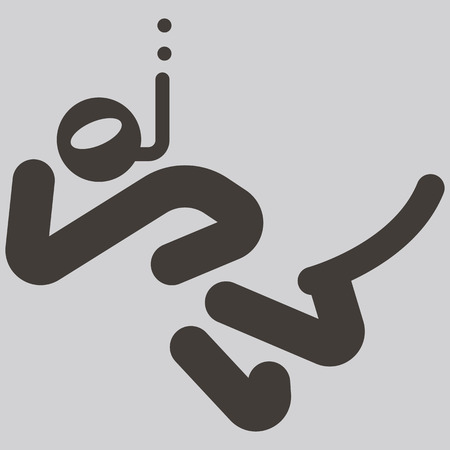 Extreme sports icon set - diving iconのイラスト素材