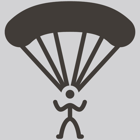 Extreme sports icon set - parachute sport iconのイラスト素材