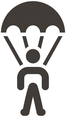 Extreme sports icon set - parachute sport iconのイラスト素材