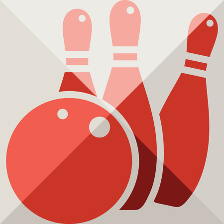 Health and Fitness icons set - bowling iconのイラスト素材