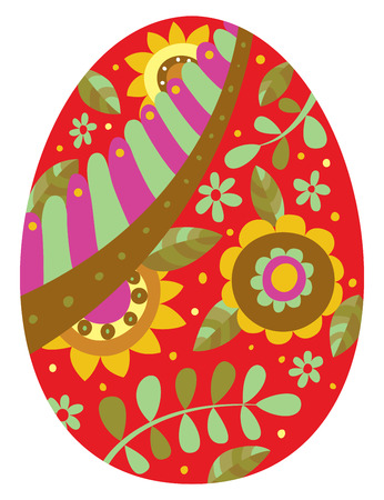 Easter egg - background for Easter greeting cardのイラスト素材